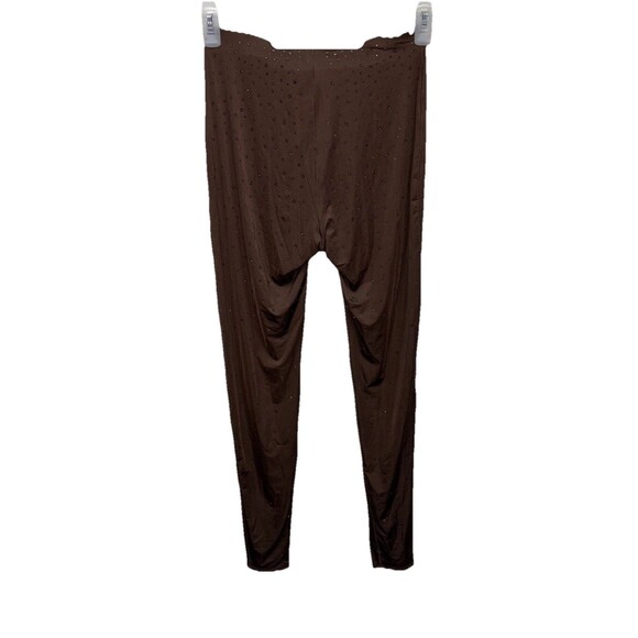Skims x Swarovski Jelly Sheer Crystal High Waisted Leggings Cocoa M NEW Stretch - Picture 6 of 9